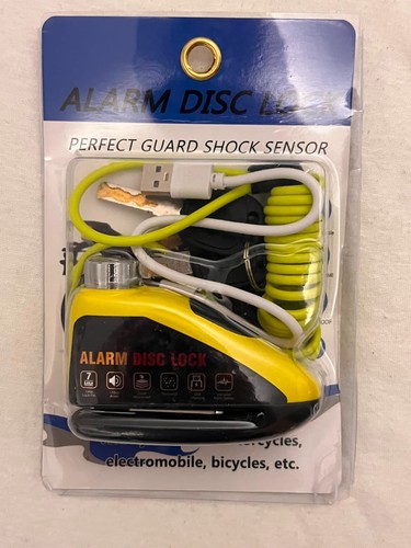Bremsscheibenschloss mit alarm - mit,